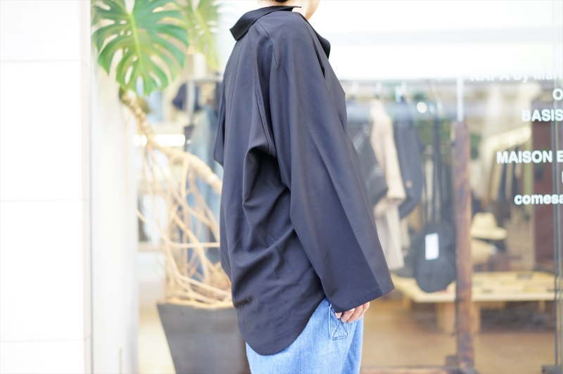 トップス Graphpaper Wool Cupro Flare Sleeve Shirt Graphpaper Wool Cupro Flare Sleeve Shirt/Adjustable Waisted