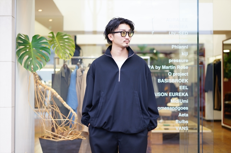 グラフペーパー　Wool Serge Half Zip Anorak 1