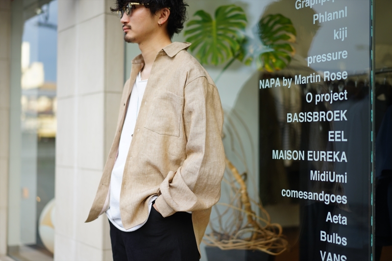暑い時期にも重宝するリネン素材。SUNSEA(サンシー)の新作、BANGLADESH