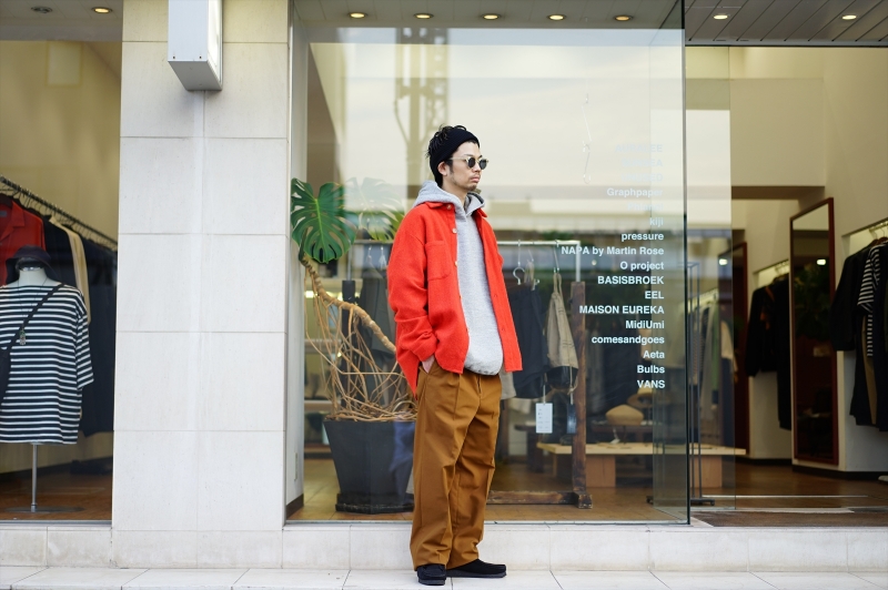 UNUSED(アンユーズド)22AW Collectionの新作、Alpaca Tweed Shirt  