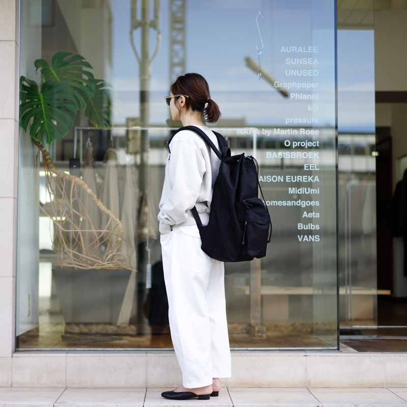 Aeta(アエタ)22AW Collectionの新作、Backpack DC/M(NY03) /Blackのご