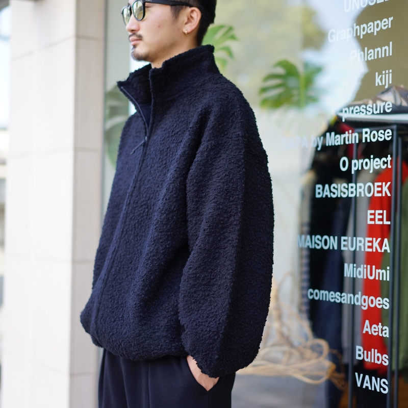 新品　BRIEFING WOOL BOA BLOUSON ブラックL I(アイ)22AW Collectionの新作、Napping Wool Boa Blouson/Black