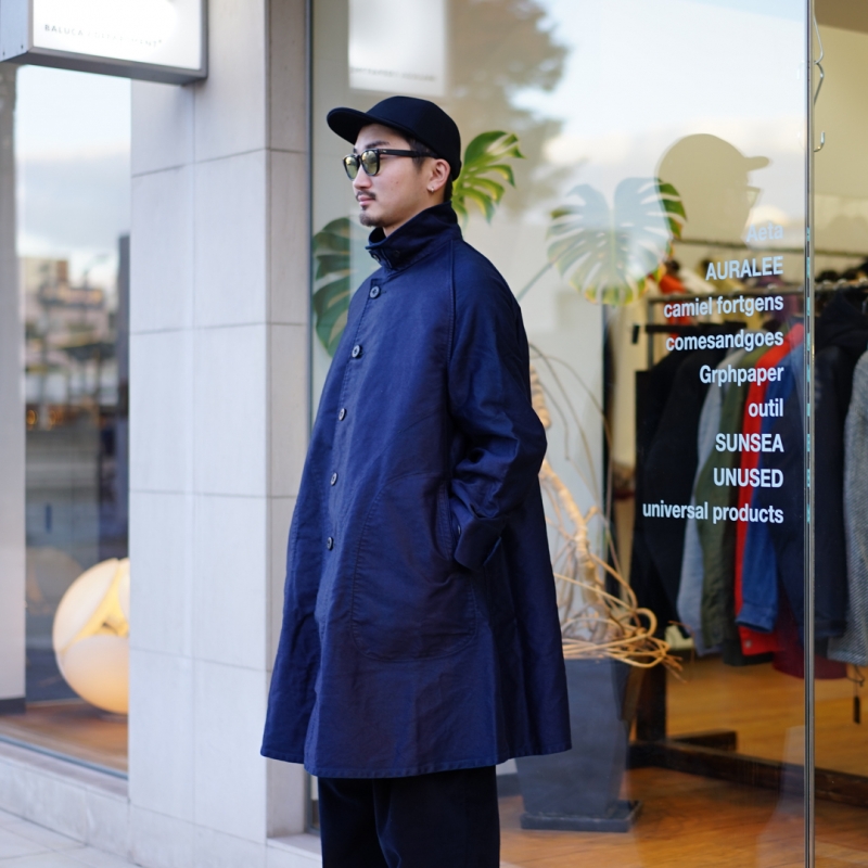outil(ウティ)22AW Collectionの新作、Manteau Avignon(OV-T017)/Black