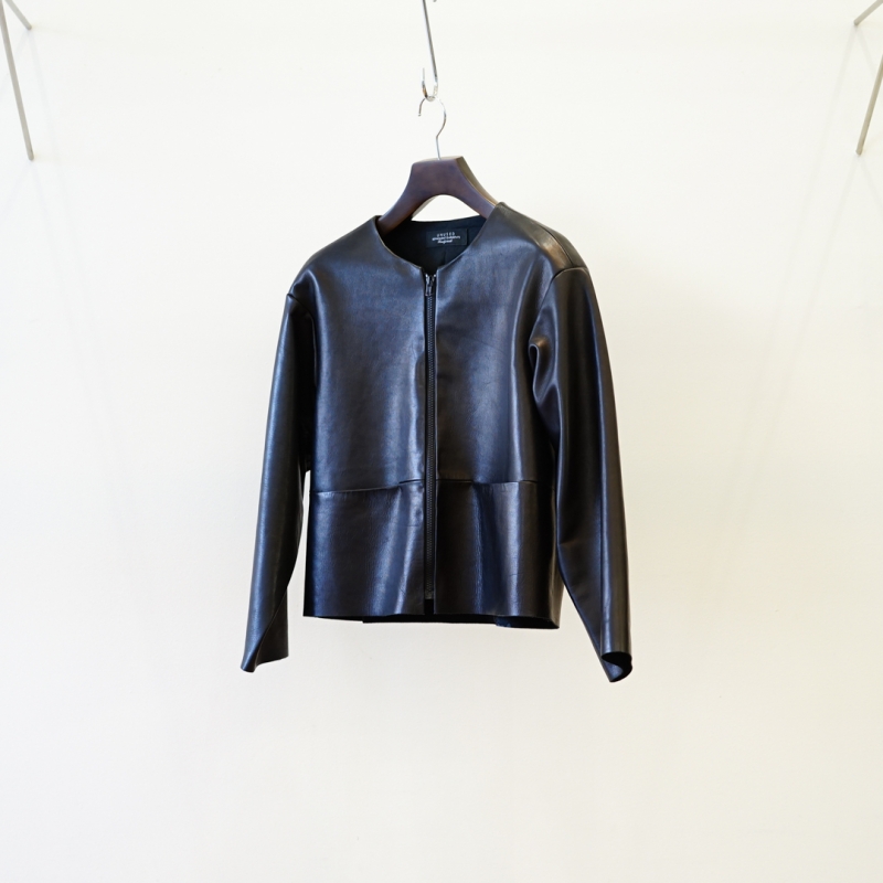 EXCLUSIVE BALUCA別注/UNUSED(アンユーズド)No Collar Leather Jacket 