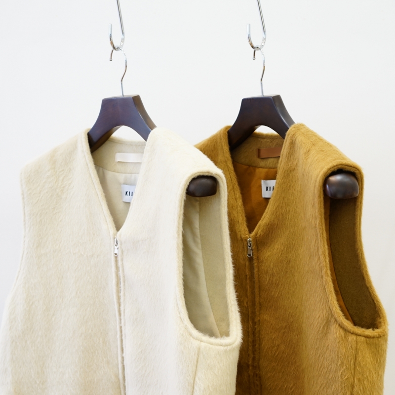 EXCLUSIVE BALUCA別注 / KIIT(キート)W/AC SHAGGY PILE ZIP UP VESTの 
