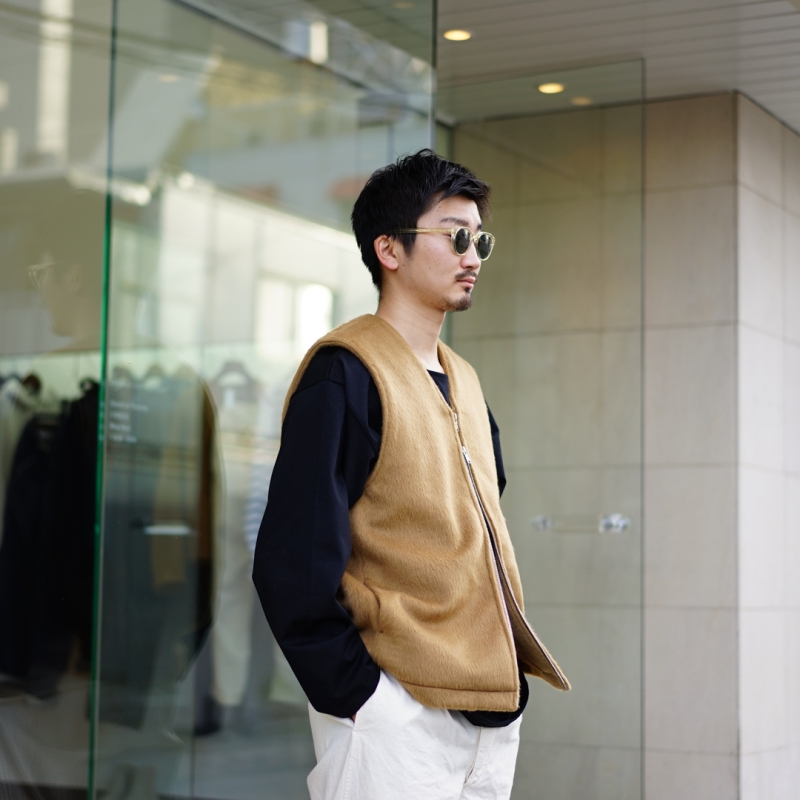 EXCLUSIVE BALUCA別注 / KIIT(キート)W/AC SHAGGY PILE ZIP UP VESTを 