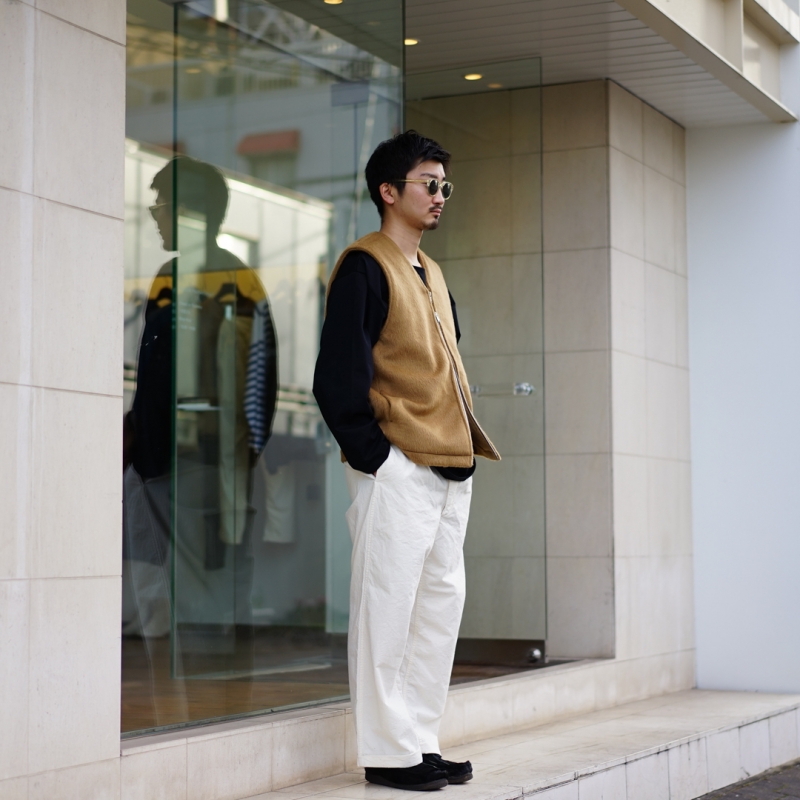 EXCLUSIVE BALUCA別注 / KIIT(キート)W/AC SHAGGY PILE ZIP UP VESTを 