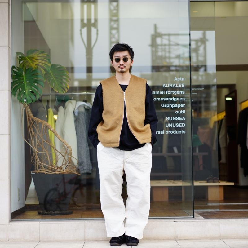 EXCLUSIVE BALUCA別注 / KIIT(キート)W/AC SHAGGY PILE ZIP UP VESTを 
