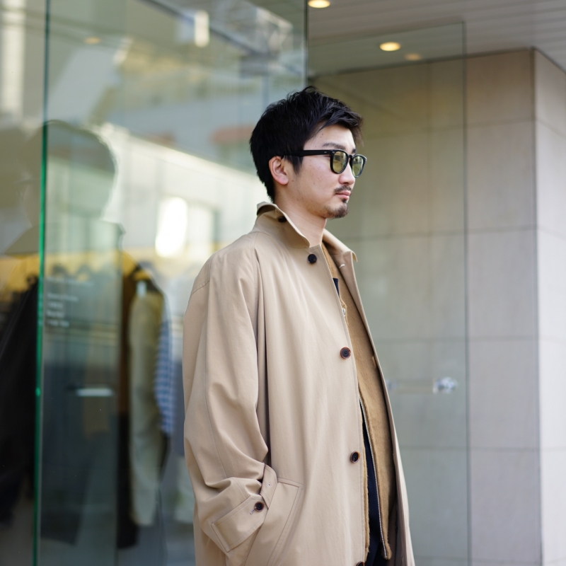 AURALEE FINX HARD TWIST GABARDINE ステンカラー AURALEE(オーラリー)Finx Hard Twist Gabardine Soutien Collar