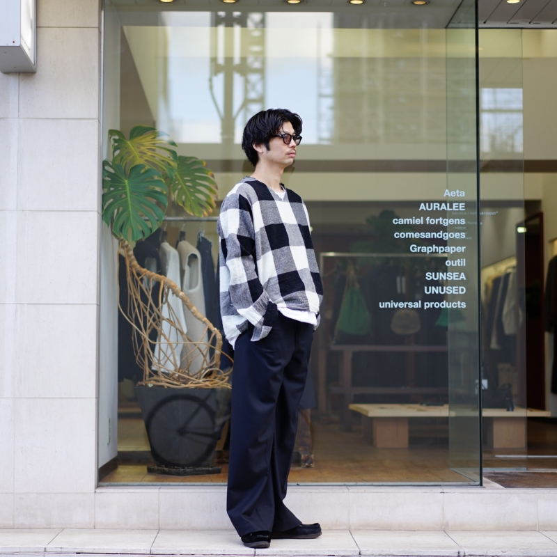 SUNSEA(サンシー)22AW Collectionの新作、Shrinkage V-Neck SUNSEA(サンシー)22AW Collectionの新作、Shrinkage V-Neck