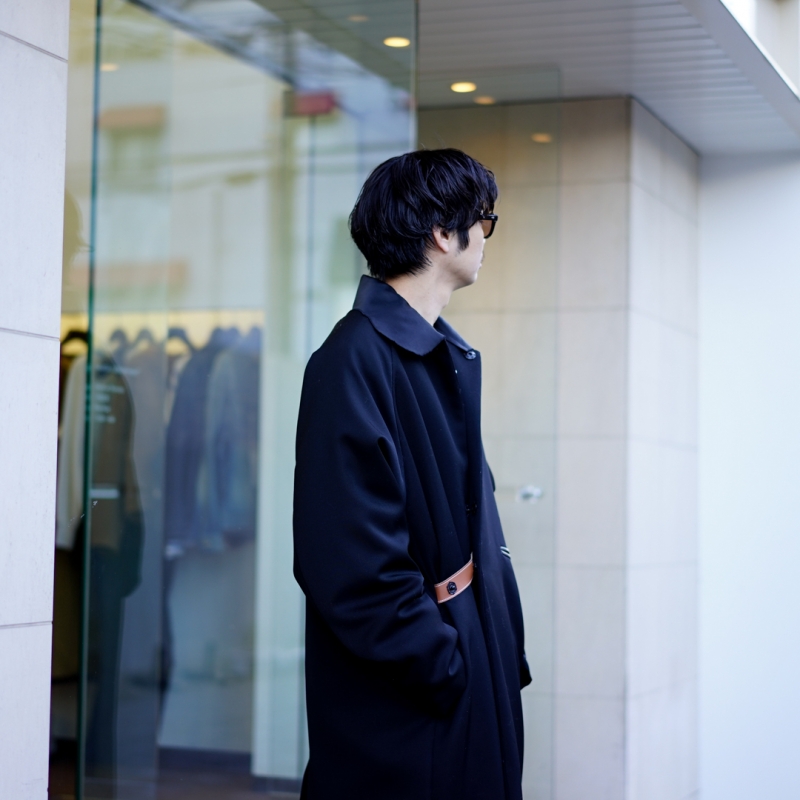 SUNSEA(サンシー)22AW Collectionの新作、TUXEDO COAT/BKのご
