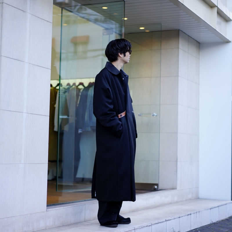 SUNSEA(サンシー)22AW Collectionの新作、TUXEDO COAT/BKのご