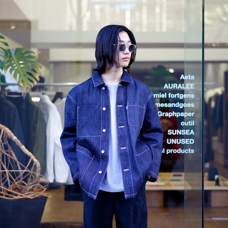 ジャケット・アウター Graphpaper Colorfast Denim Coverall Graphpaper Colorfast Denim Coverall