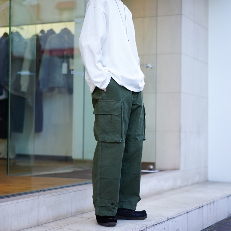 outil(ウティ)23SS Collectionの新作、PANTALON BLESLE(OU-P037)/Olive