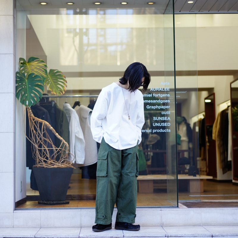 outil(ウティ)23SS Collectionの新作、PANTALON BLESLE(OU-P037