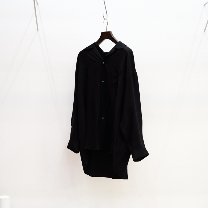 GRAPHPAPER グラフペーパー GM231-70334B Denim Mix Terry Crew Neck 