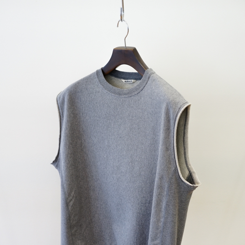 【美品】AURALEE/SUPER MILLED SWEAT/ノースリーブ AURALEE for women's (オーラリーウィメンズ)23SS Collectionの新作