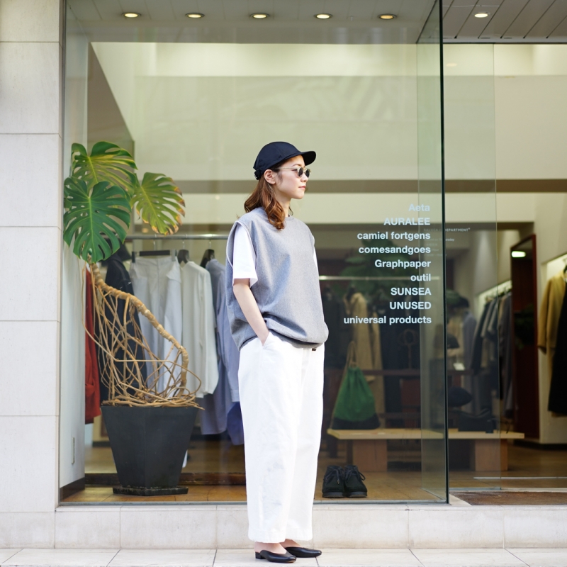 AURALEE / オーラリー | SUPER MILLED SWEAT SLEEVELESS スウェット トレーナー | 1 | グレー | レディース AURALEE for women's (オーラリーウィメンズ)23SS Collectionの新作