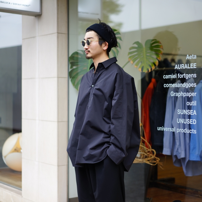 福袋 売れ残り Graphpaper(グラフペーパー)の新作、High Gauge Jersey L/S Yoke チョーク