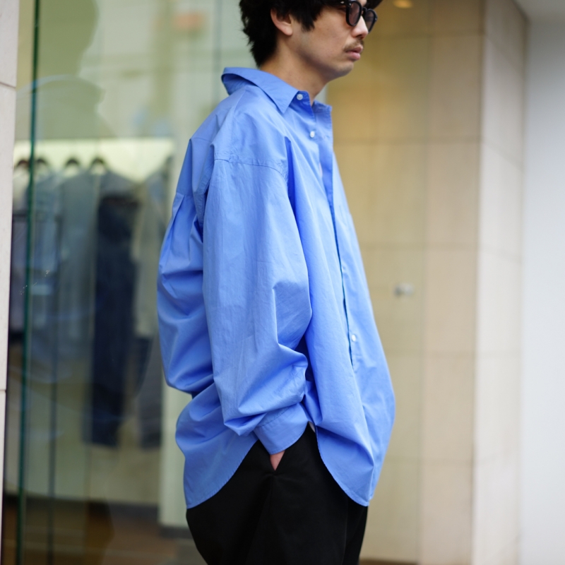 Graphpaper Broad Stripe S/S Oversized Regular Collar Shirt