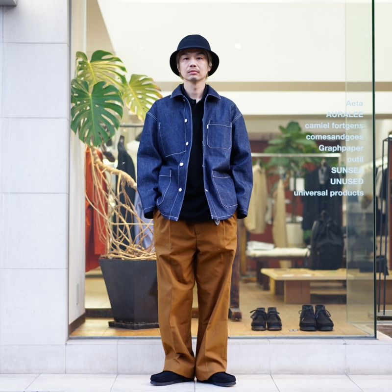 Graphpaper SELVAGE DENIM COVERALL カバーオール