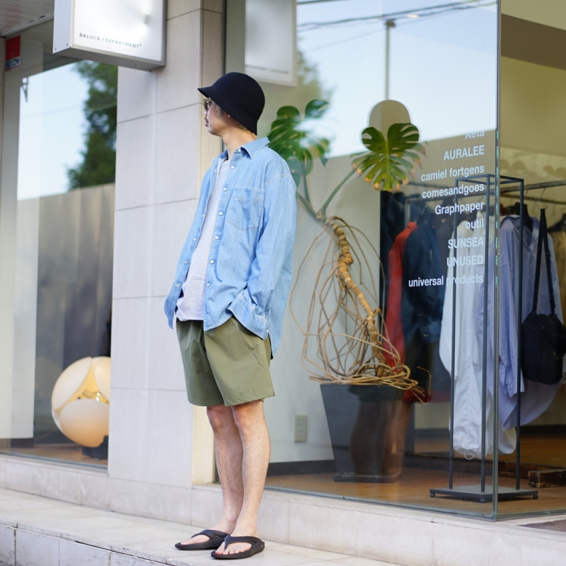 AURALEE SELVEDGE SUPER LIGHT DENIM SHIRT