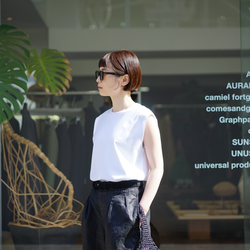 outil(ウティ)の新作、Pantalon Laure (Ou-P036S)/Black を使った