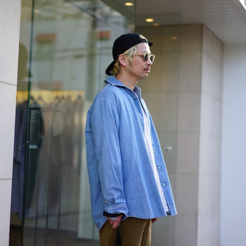 AURALEE DENIM SHIRT オーラリー デニムシャツ