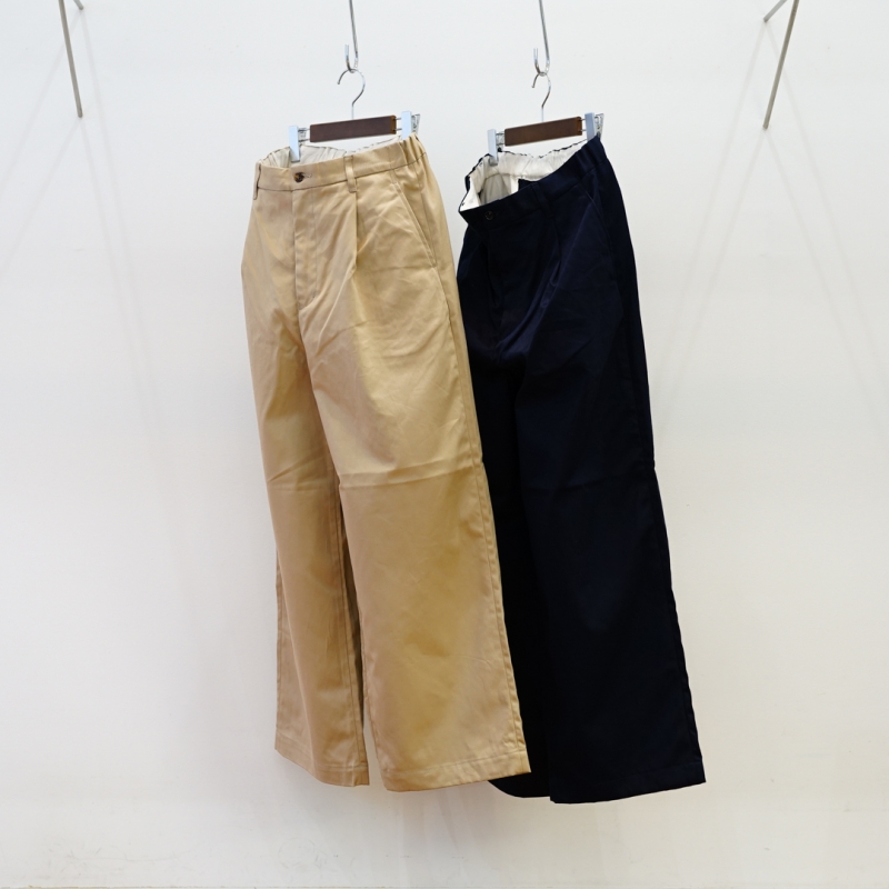 Graphpaper (グラフペーパー) Suvin Chino Tuck Tapered Pants