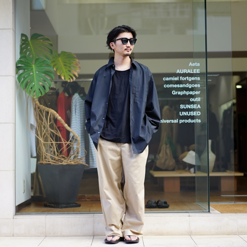 Graphpaper(グラフペーパー)23AW Collectionの新作、 Suvin Chino Wide