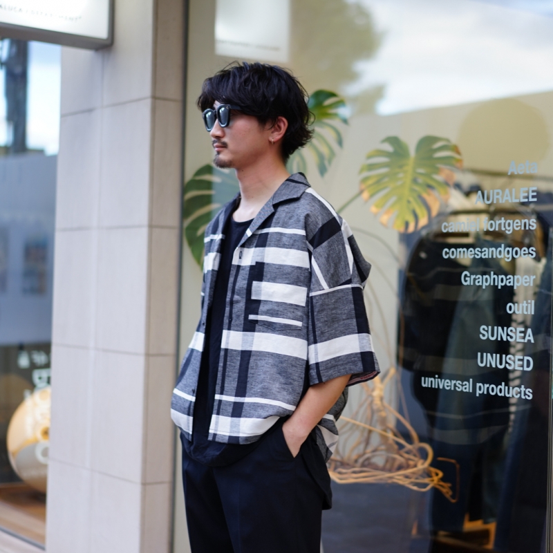 SUNSEA(サンシー)27th Collectionの新作、 Bangladesh Linen Check w