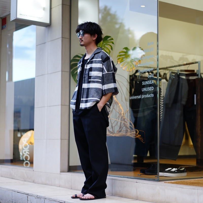 SUNSEA(サンシー)27th Collectionの新作、 Bangladesh Linen Check w