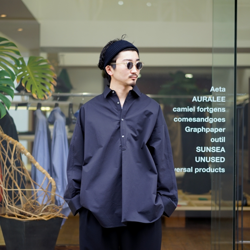 comesandgoes(カムズアンドゴーズ)23AW Collectionの新作 Silk Flap