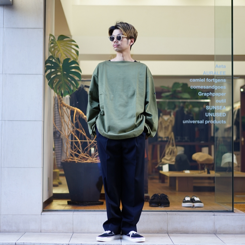 outil(ウティ)23AW Collectionの新作、 tricot aast(ou-c007)を使った