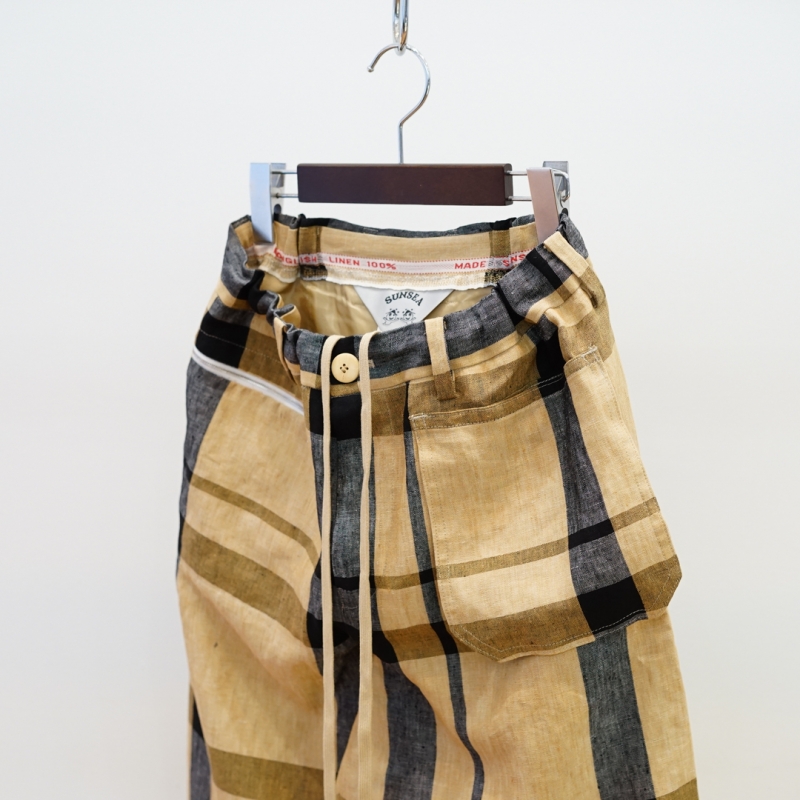 SUNSEA(サンシー)27th Collectionの新作 Bangladesh Linen Check SUNSEA(サンシー)27th Collectionの新作 Bangladesh Linen Check