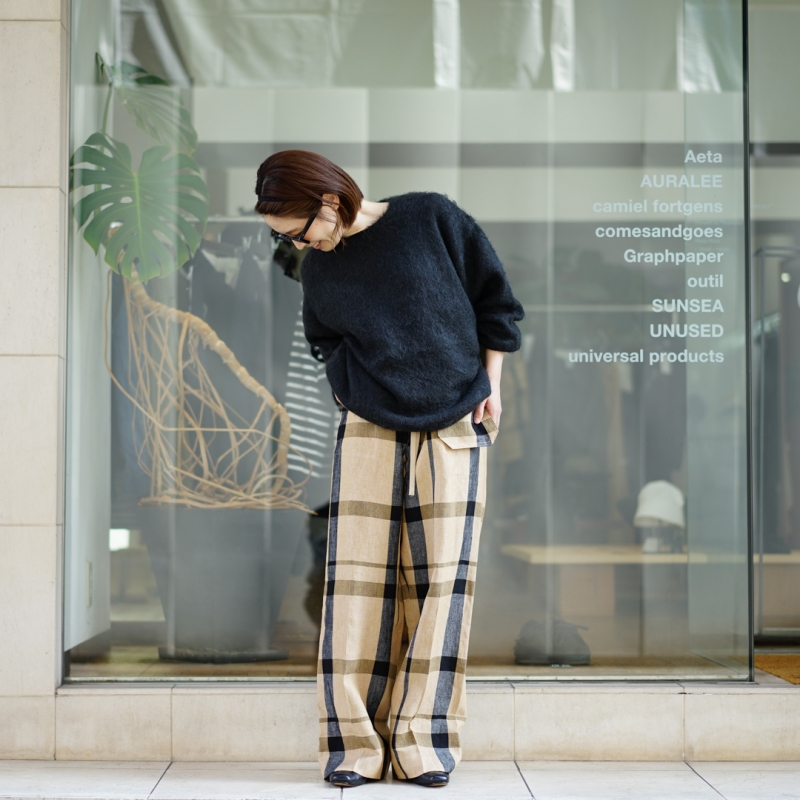 SUNSEA(サンシー)27th Collectionの新作 Bangladesh Linen Check SUNSEA(サンシー)27th Collectionの新作 Bangladesh Linen Check
