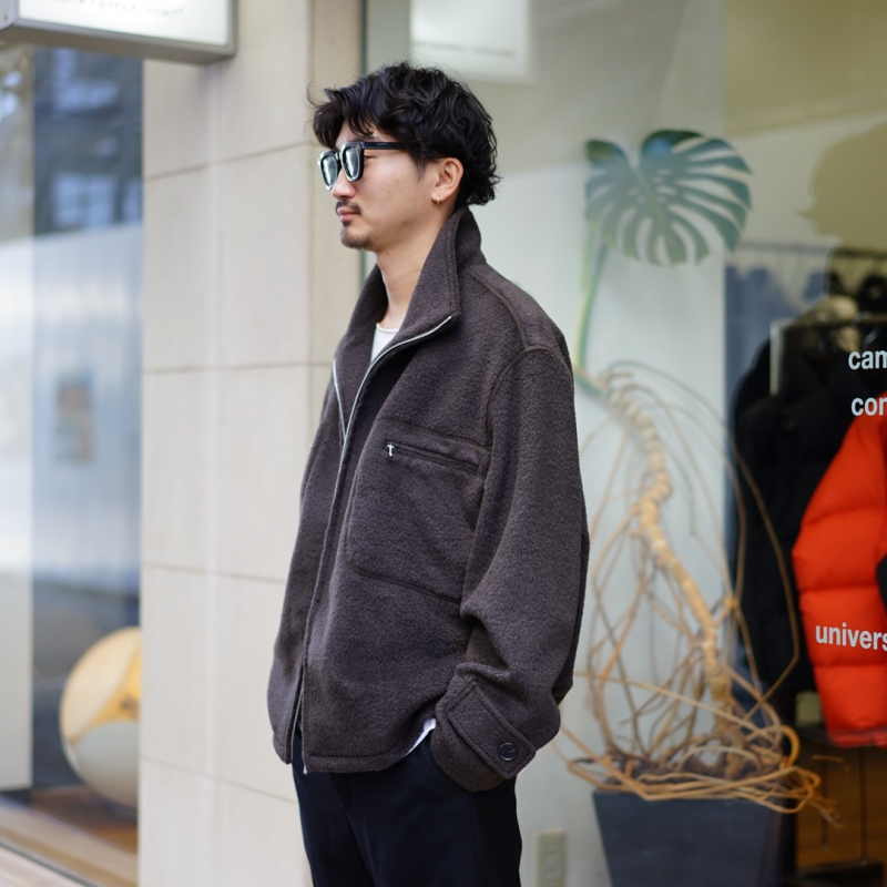 ジャケット・アウター AURALEE SURI ALPACA SHAGGY CHECK BLOUSON SURI ALPACA SHAGGY CHECK BLOUSON (A20AB01AS) | AURALEE