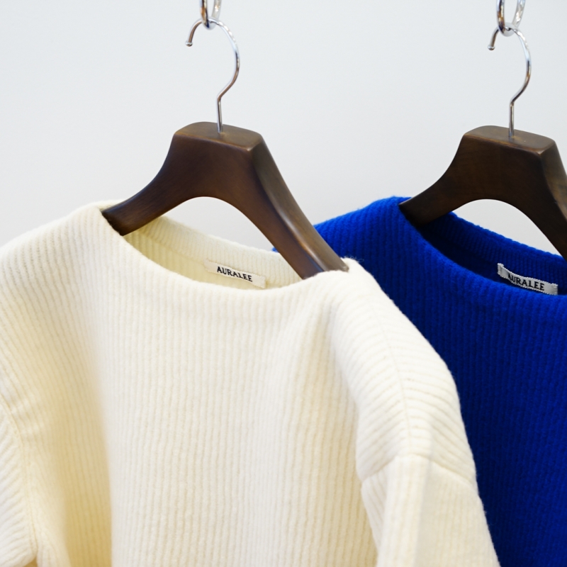 オーラリー Milled French Merino Rib KNIT 23AW AURALEE[オーラリー] 23AW Milled French Merino Rib Knit Boat