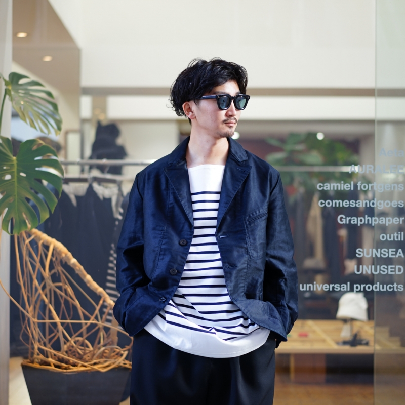 OUTIL (ウティ) PANTALON BEINHEIM モールスキンパンツ　23AW ネイビー サイズ:3