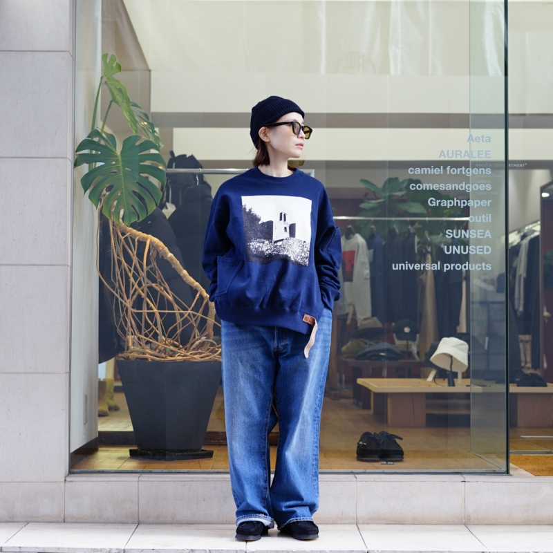 SUNSEA(サンシー)27th Collectionの新作、 Rompon Sweat/Ash SUNSEA(サンシー)27th Collectionの新作、 Rompon Sweat/Ash