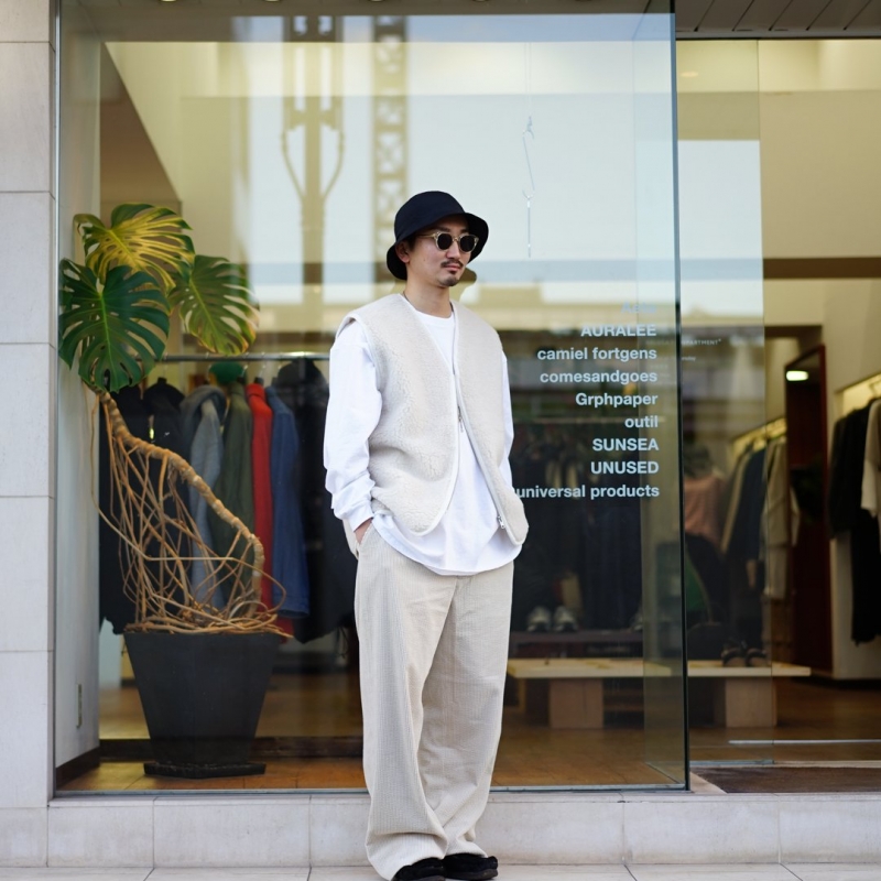 camiel fortgens(カミエルフォートヘンス)FLEECE VEST(CF.14.05.01.01