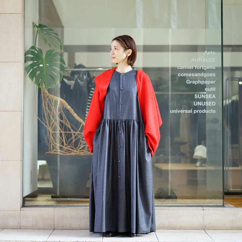 ELEPH(エレフ)23AW Collectionの新作、 Anouk Dress Wool/Grayのご紹介