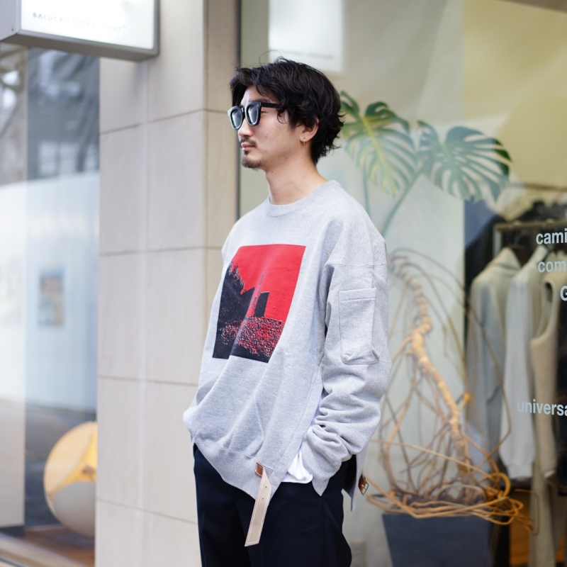 SUNSEA(サンシー)27th Collectionの新作、 Rompon Sweat/Ash SUNSEA(サンシー)27th Collectionの新作、 Rompon Sweat/Ash