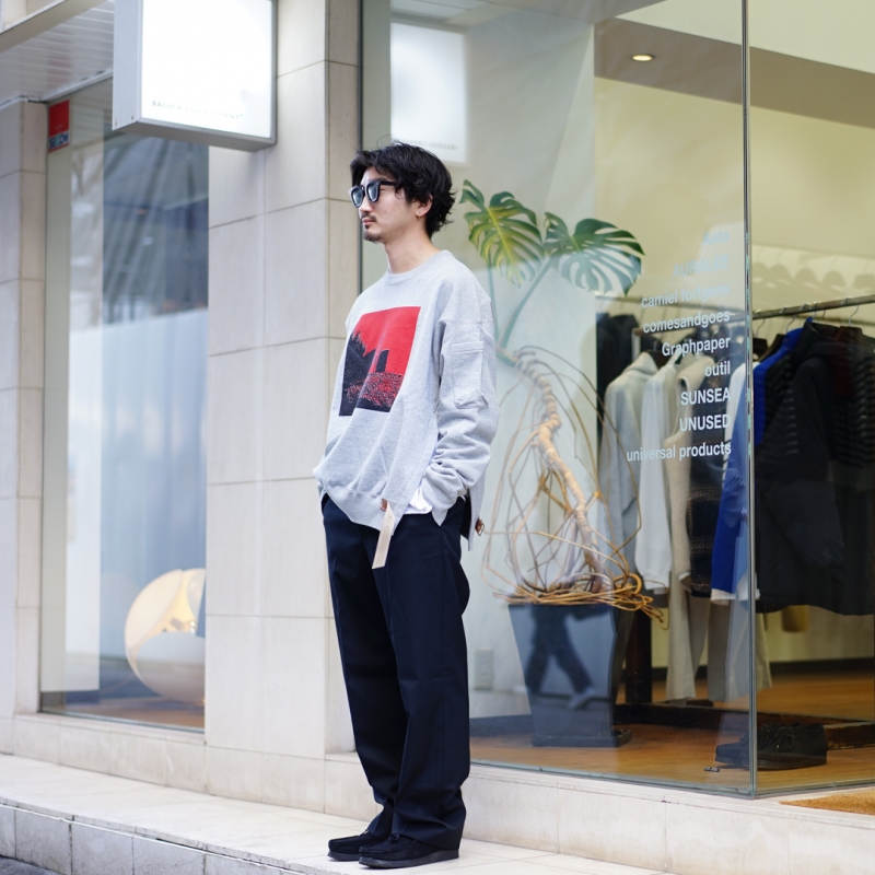 SUNSEA(サンシー)27th Collectionの新作、 Rompon Sweat/Ash