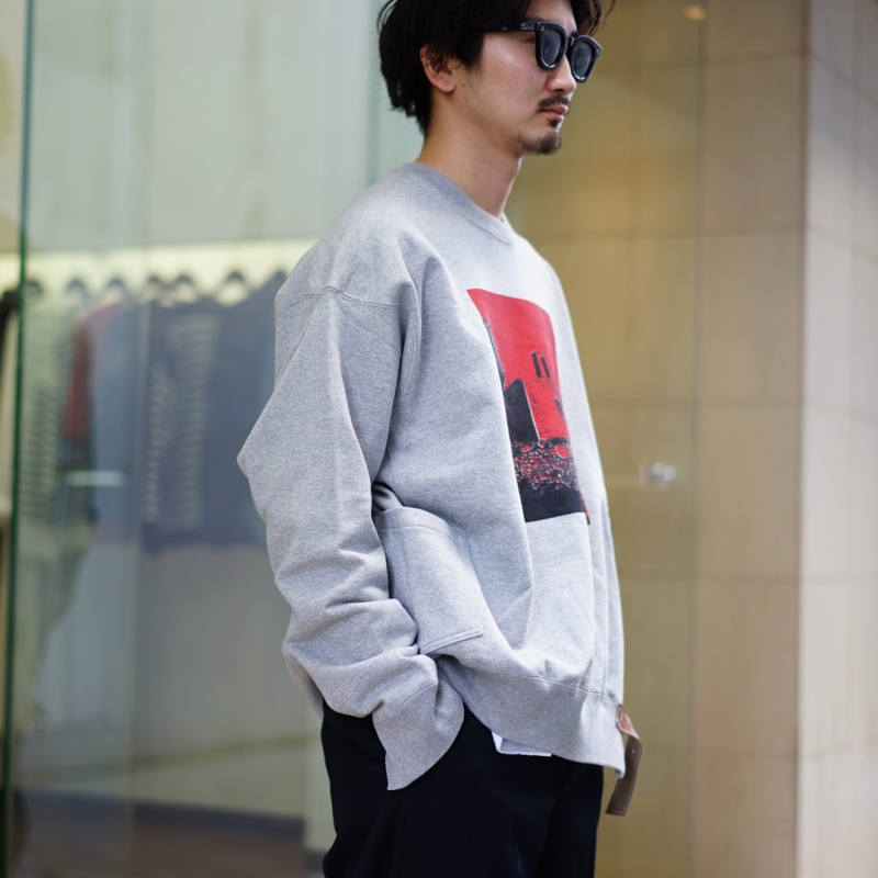 SUNSEA(サンシー)27th Collectionの新作、 Rompon Sweat/Ash SUNSEA(サンシー)27th Collectionの新作、 Rompon Sweat/Ash