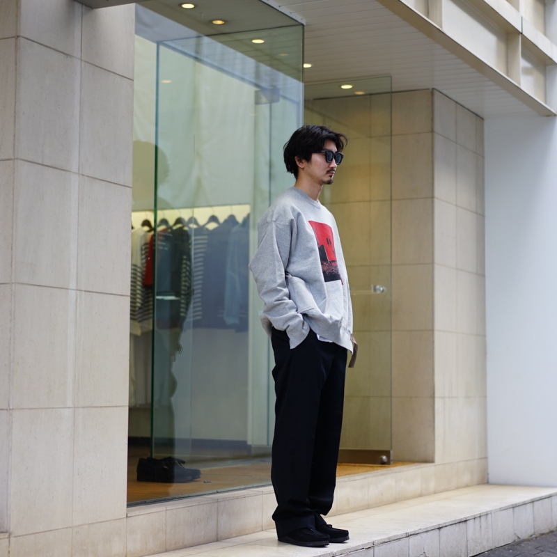 SUNSEA(サンシー)27th Collectionの新作、 Rompon Sweat/Ash Grayのご