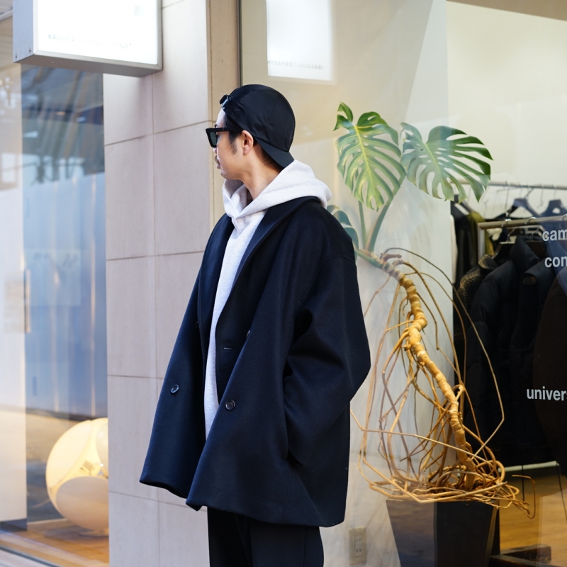 Graphpaper Light Melton Oversized Coat (2 COLORS) - DIMPLE