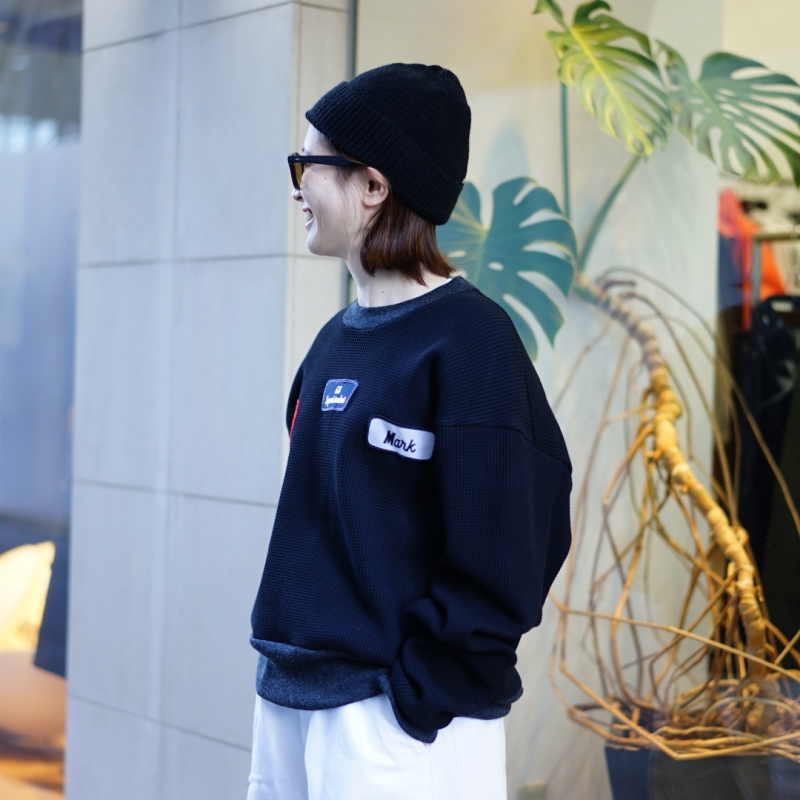 トップス SUNSEA 28th WAFFLE SWEATSHIRT size2 SUNSEA 28th WAFFLE SWEATSHIRT size2