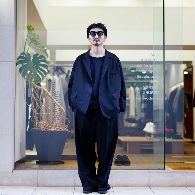 Compact Ponte Jacket / BLACK | Graphpaper (MEN)(グラフ