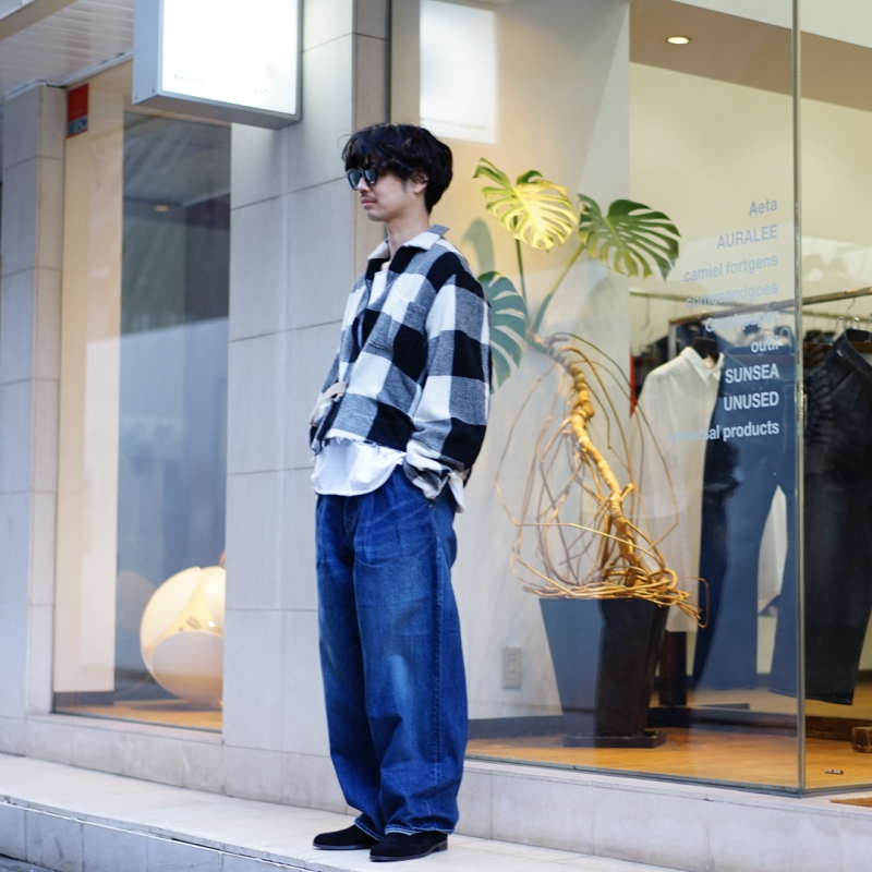 SUNSEA(サンシー)Shrinkage Blouson 改/Block Check のご紹介です
